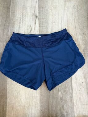 Run in rabbit run shorts back zip pocket women’s small navy